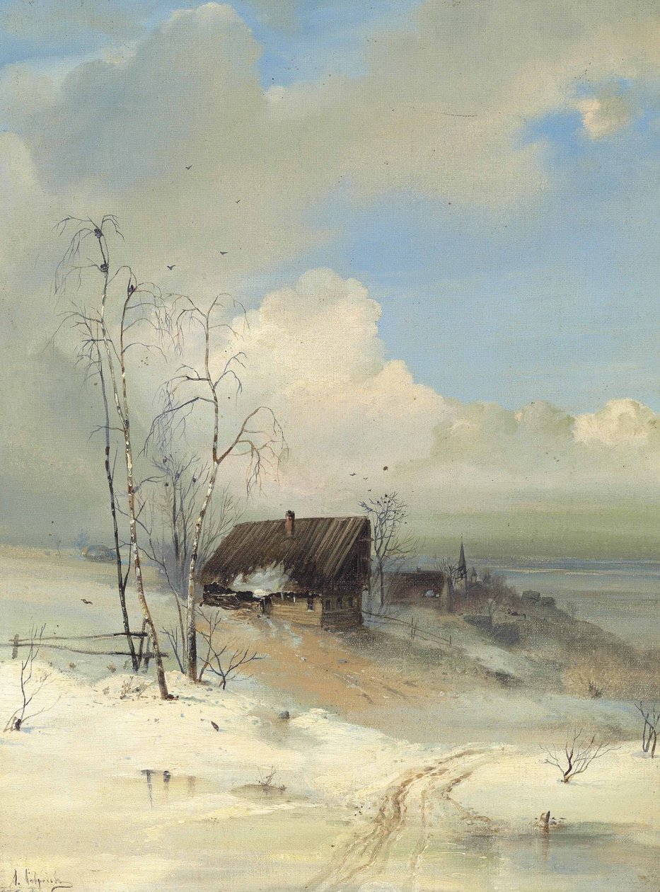 A chegada da primavera de Alexei Kondratjewitsch Sawrassow