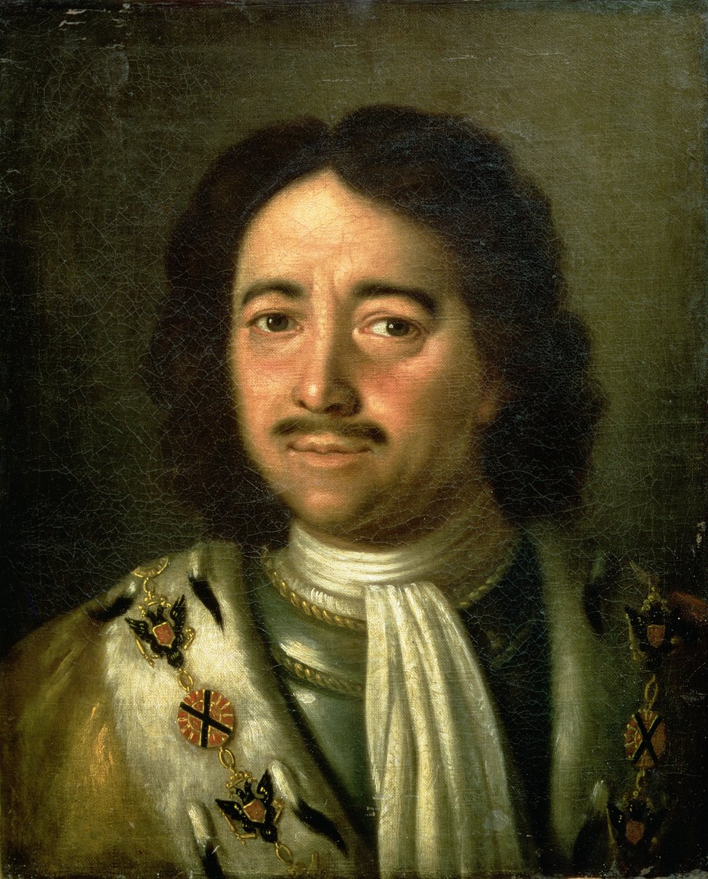 Retrato do Czar Pedro I o Grande (1672-1725) 1772 de Alexei Petrovich Antropov