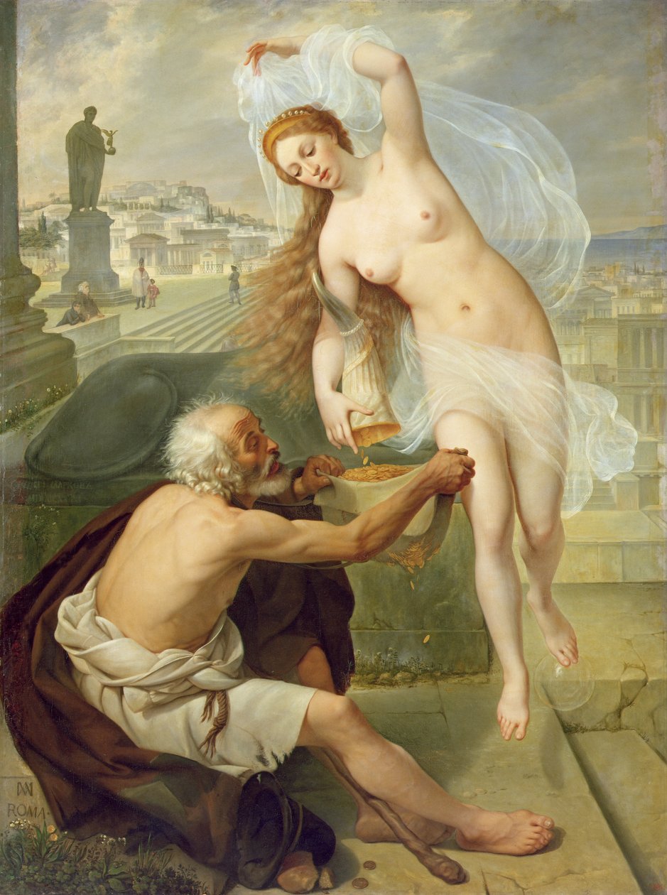 Fortuna e mendigo, 1836 de Alexei Tarasovich Markov