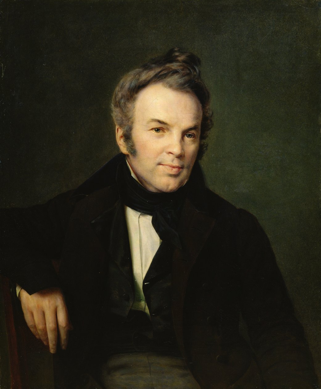 Retrato de Ivan Lazhechnikov, 1834 de Alexei Vasilievich Tyranov