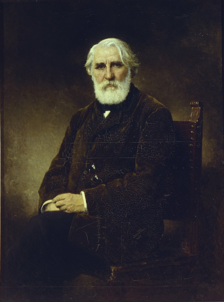 Retrato do autor Ivan S. Turgenev 1818-1883, 1875 de Alexei Alexeyevich Harlamov