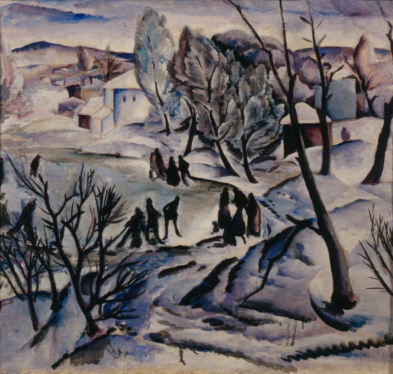 Inverno. Lagoa Congelada, 1923-1924 de Alexei Ilyich Kravchenko