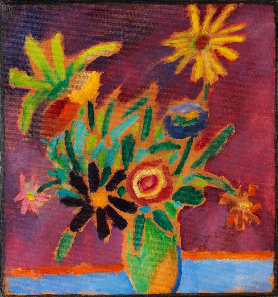 Flores coloridas, 1915. de Alexei Javlensky von