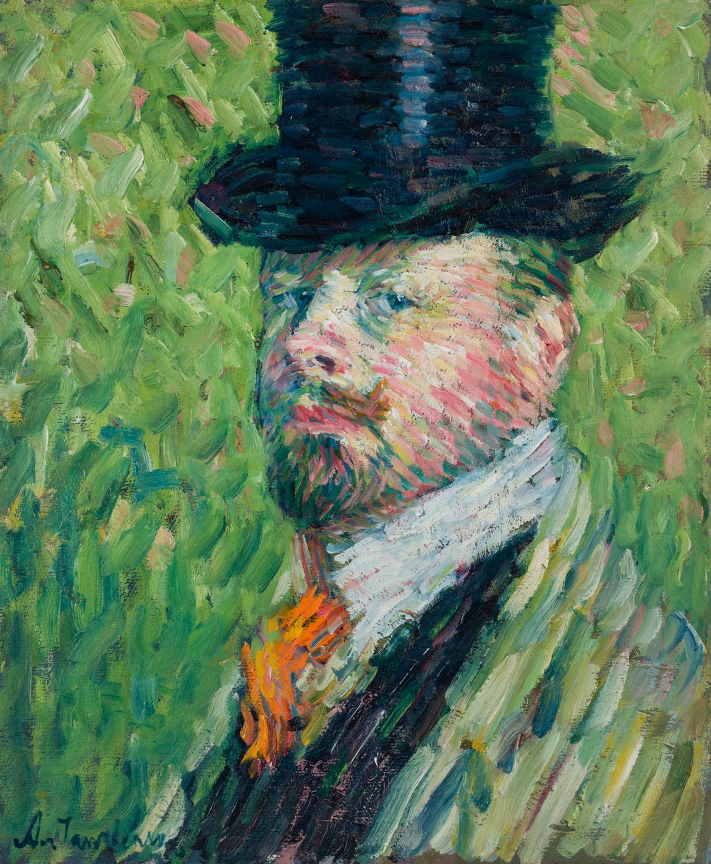 Autorretrato com cartola, 1904. de Alexei Javlensky von