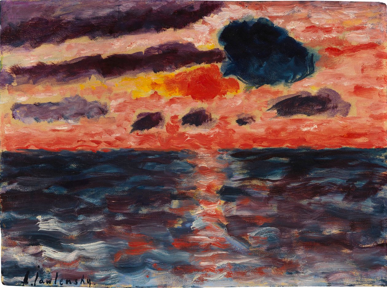 Pôr do sol, Borkum, 1928. de Alexei Javlensky von
