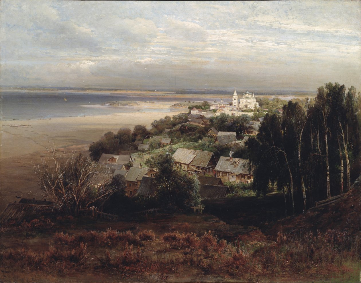 O Mosteiro da Assunção de Jesus, perto de Nizhny-Novgorod de Alexei Kondratjewitsch Sawrassow