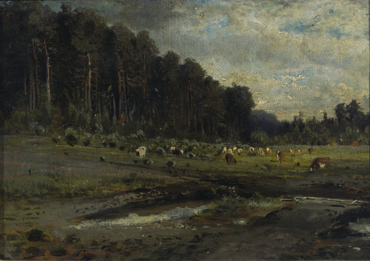 Ilha Elk e Sokolniki, 1869. de Alexei Kondratyevich Savrasov