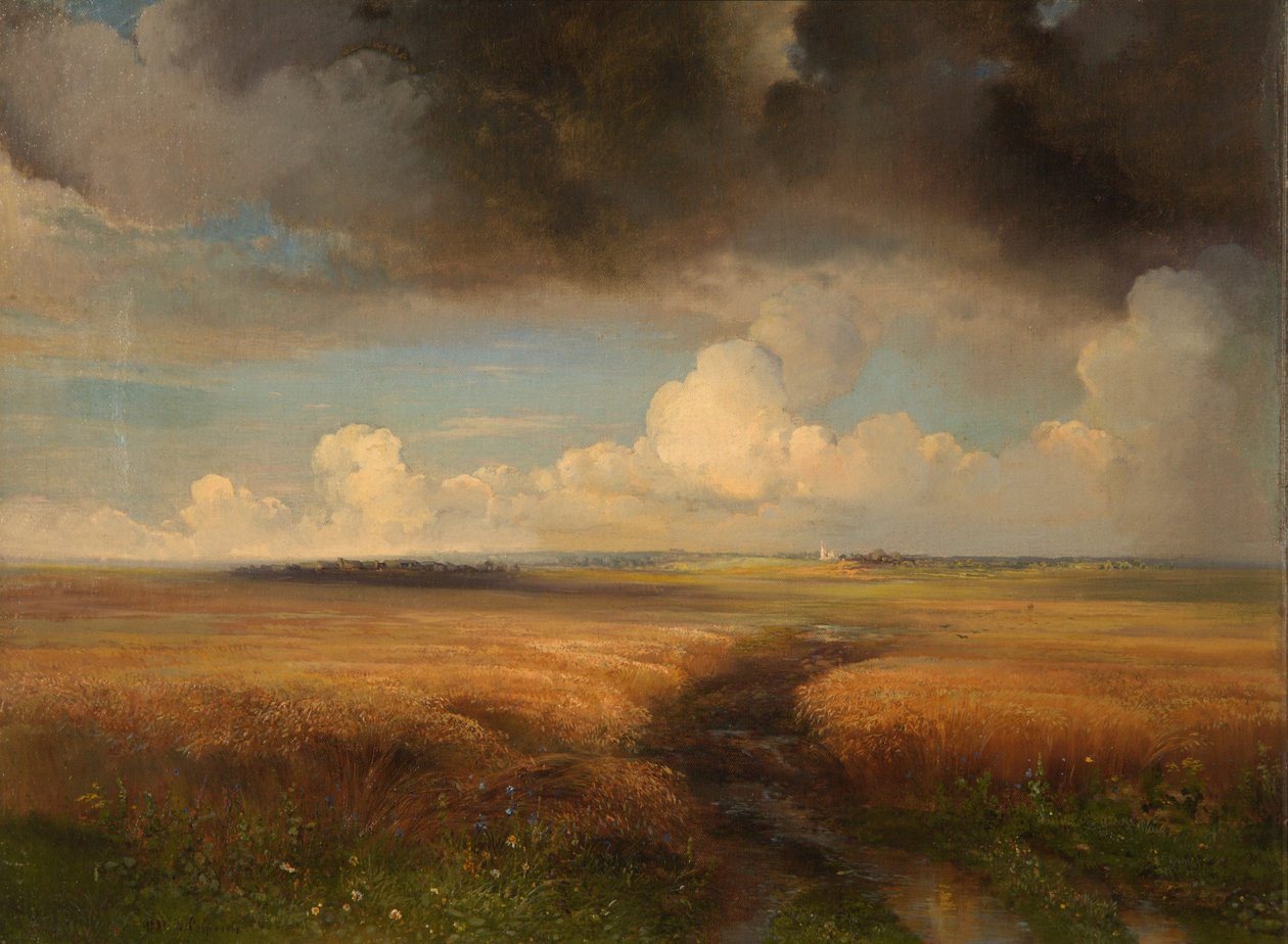 Campo de centeio, 1881. de Alexei Kondratyevich Savrasov