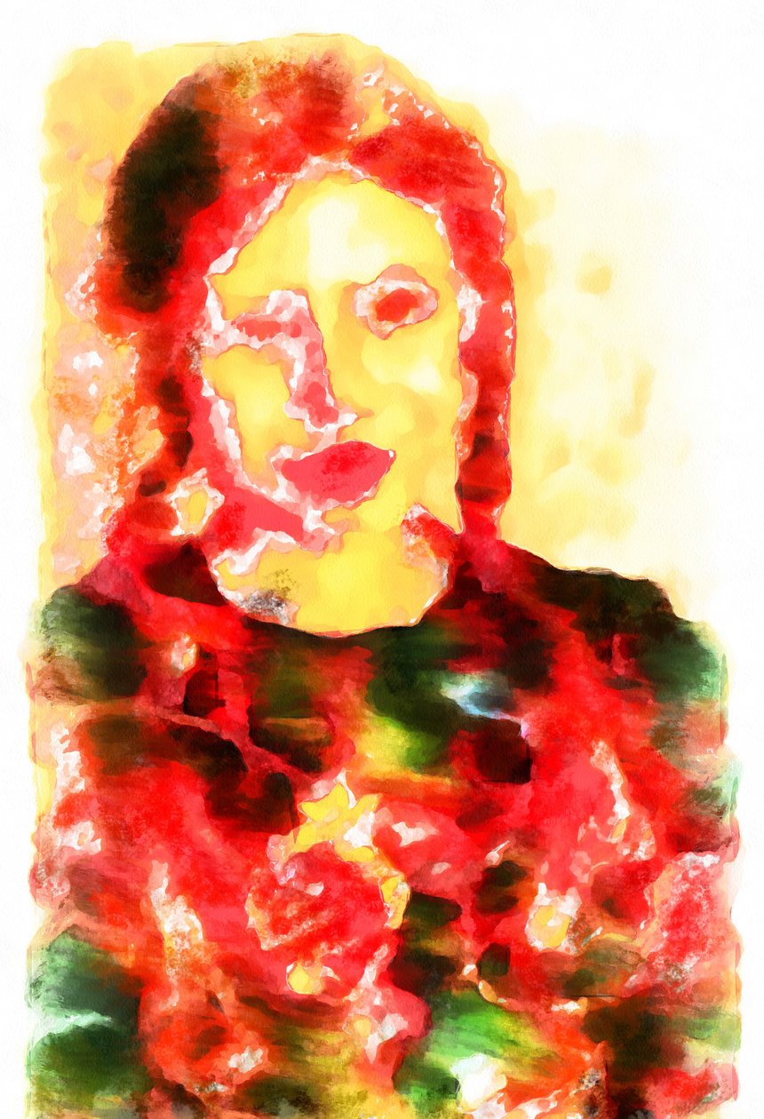 Retrato de sobrinha,2020,(técnica mista) de Alexei Makhov