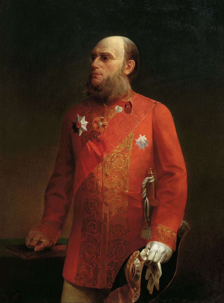Retrato do geógrafo russo Pyotr Semenov-Tyan-Shansky