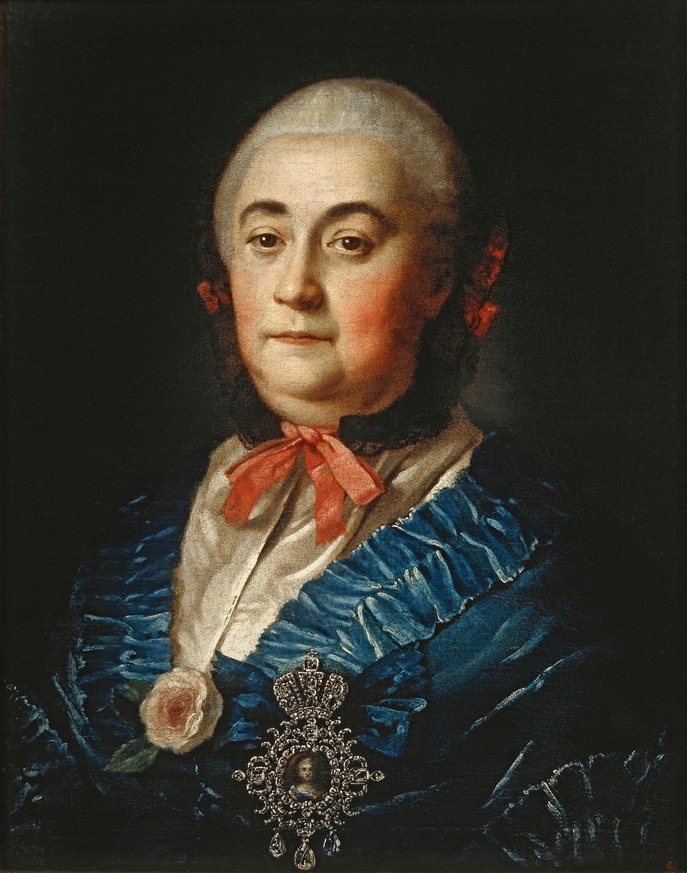 Retrato de Anastasia Izmaylova 1703-1761, 1759 de Alexei Petrovich Antropov