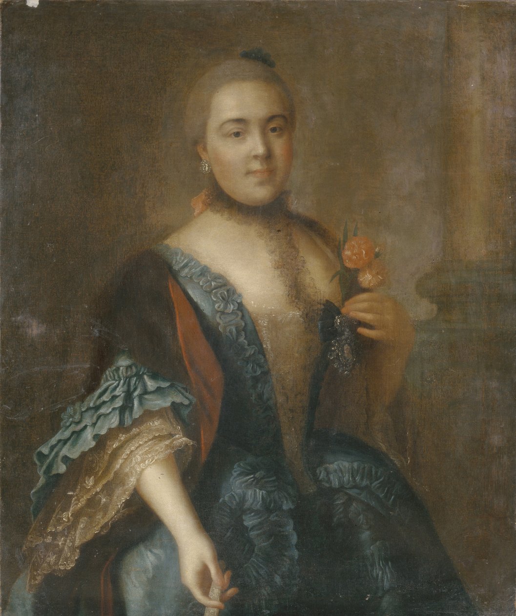 Retrato da condessa Elizabeth Vorontsova 1739-1792, 1762 de Alexei Petrovich Antropov