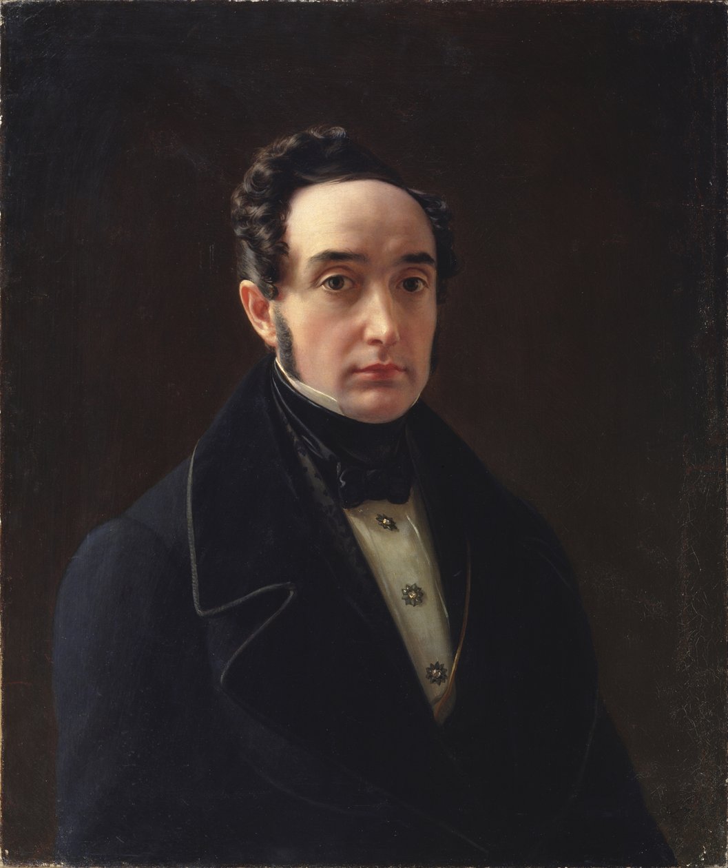 Retrato de Vladimir Ivanovich Panaev 1792-1859 de Alexei Vasilyevich Tyranov