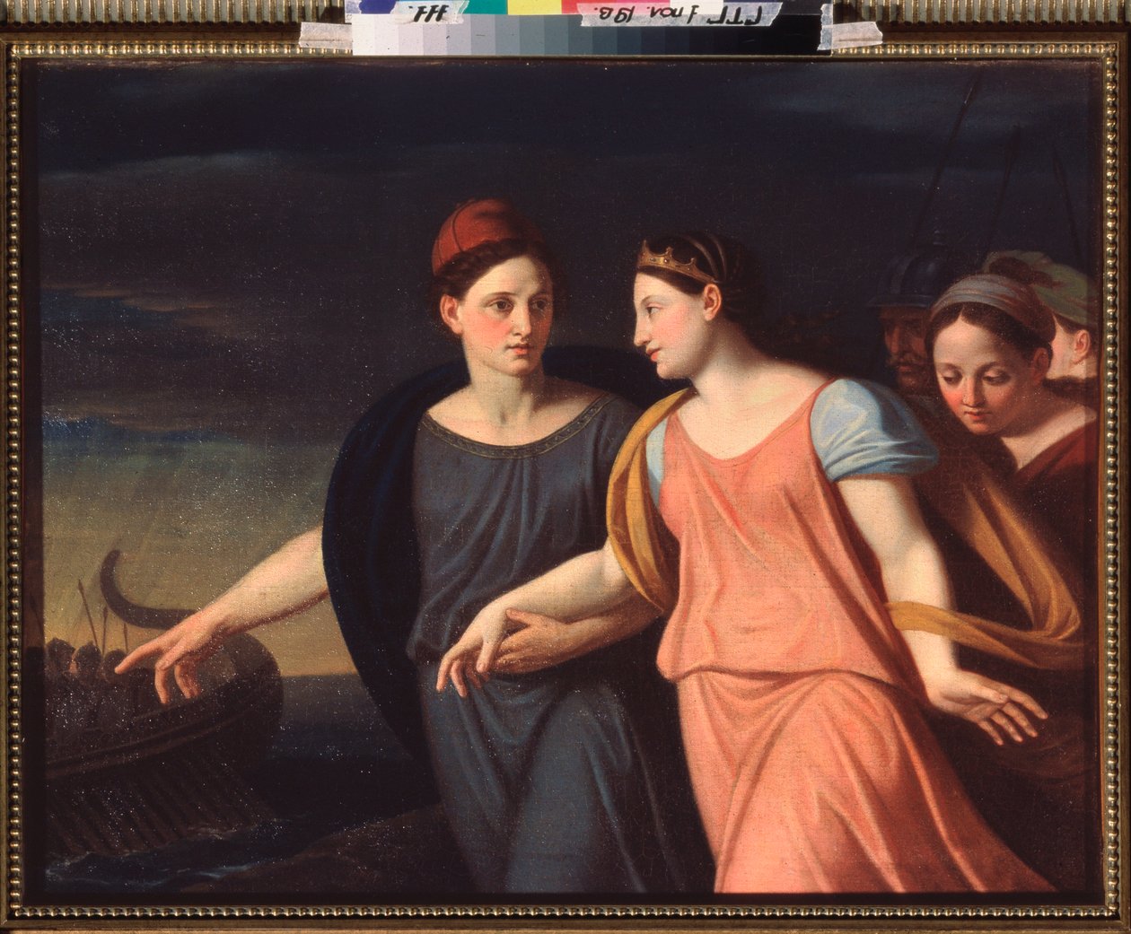 Paris Abduzindo Helene (Paris Abduzindo Helen) - Pintura de Alexei Yegorovich Yegorov (1776-1851), óleo sobre tela de Alexei Yegorovich Yegorov