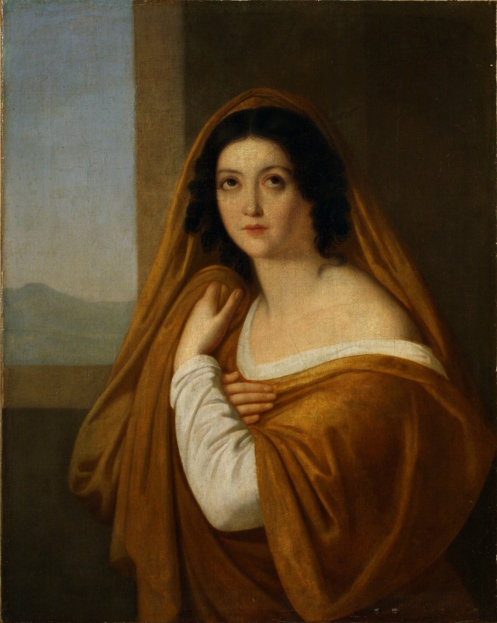 Retrato da princesa Yevdokia Avdotya Ivanovna Golitsyna, née Izmaylova 1794-1890, década de 1810 de Alexei Yegorovich Yegorov