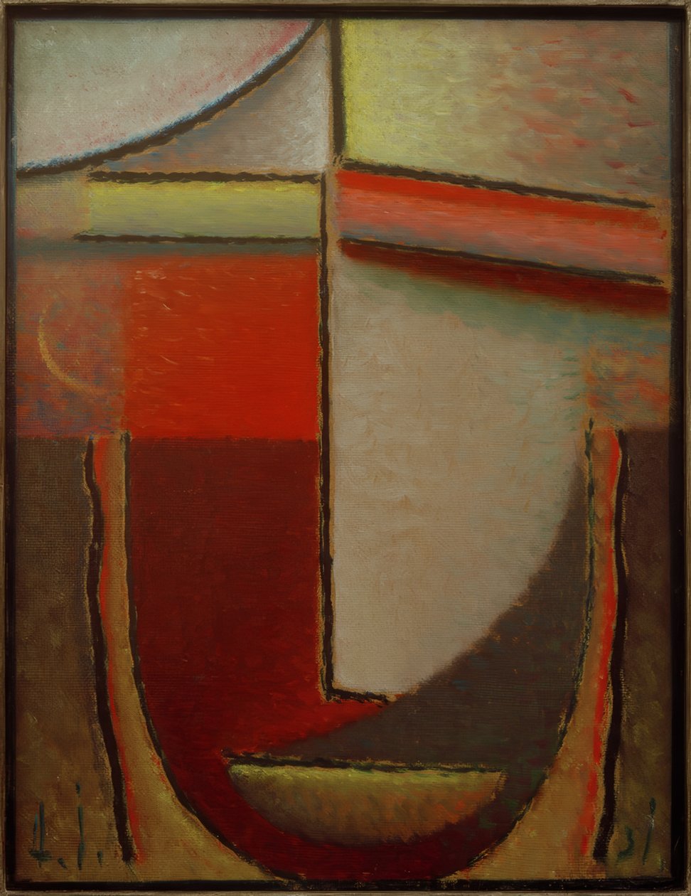Cabeça abstrata: noite, 1931 de Alexej von Jawlensky
