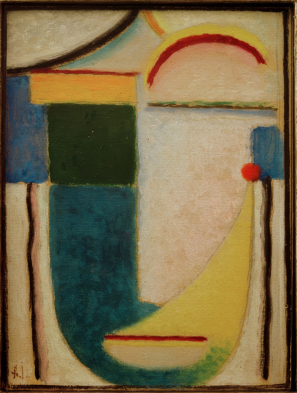 Cabeça abstrata: esboço para "geada" de Alexej von Jawlensky
