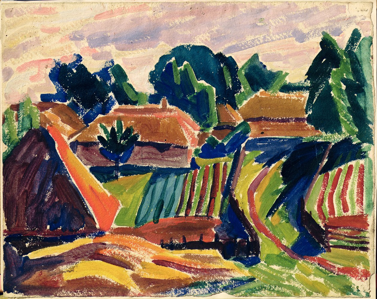 Paisagem, 1908-12 de Alexej von Jawlensky
