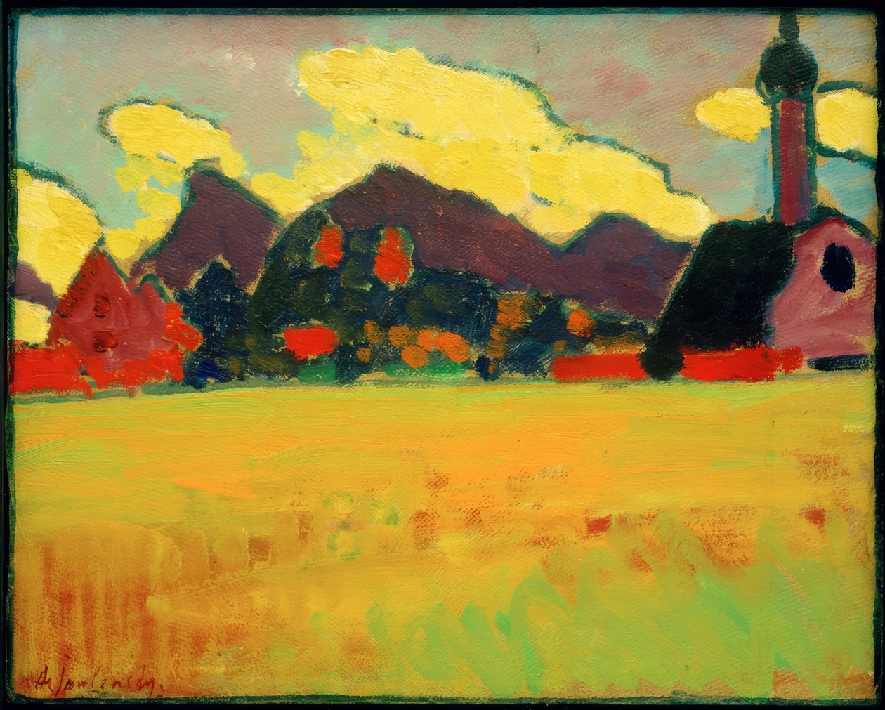 Paisagem em Murnau de Alexej von Jawlensky