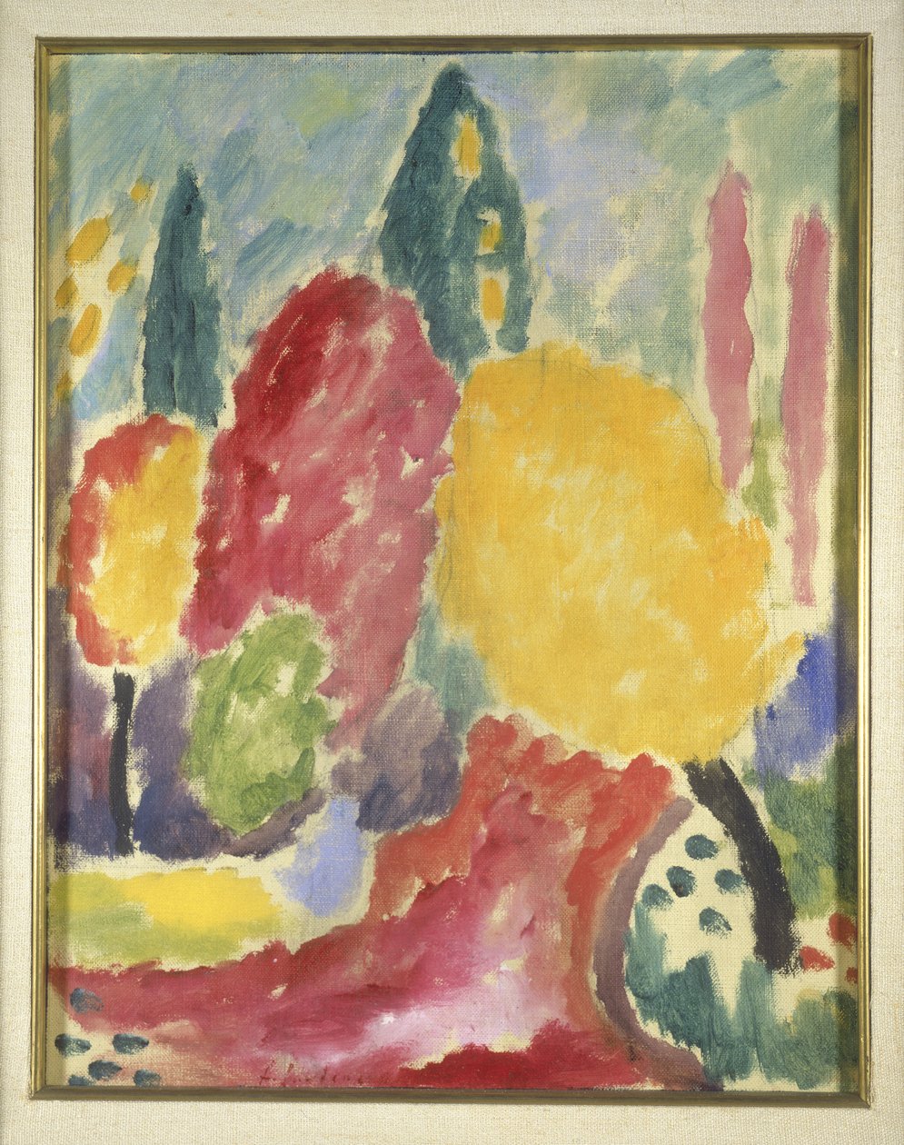 Grande Variação: Outono de 1915 (óleo sobre tela montado a bordo) de Alexej von Jawlensky