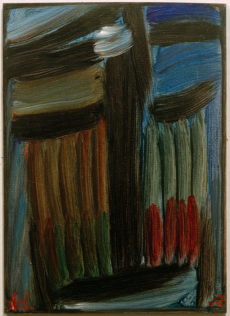 Meditação: solitário na noite azul de Alexej von Jawlensky