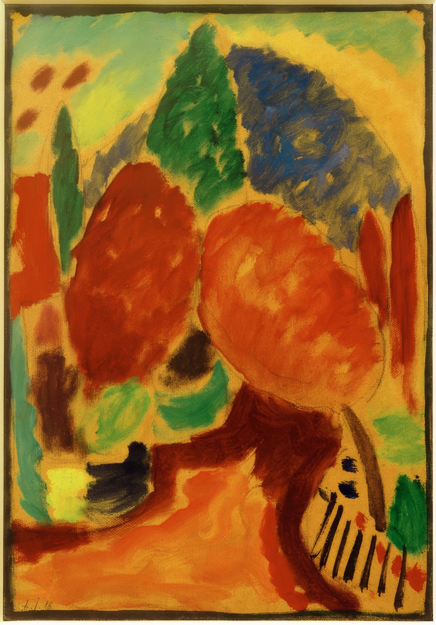 Variação: O caminho laranja de Alexej von Jawlensky