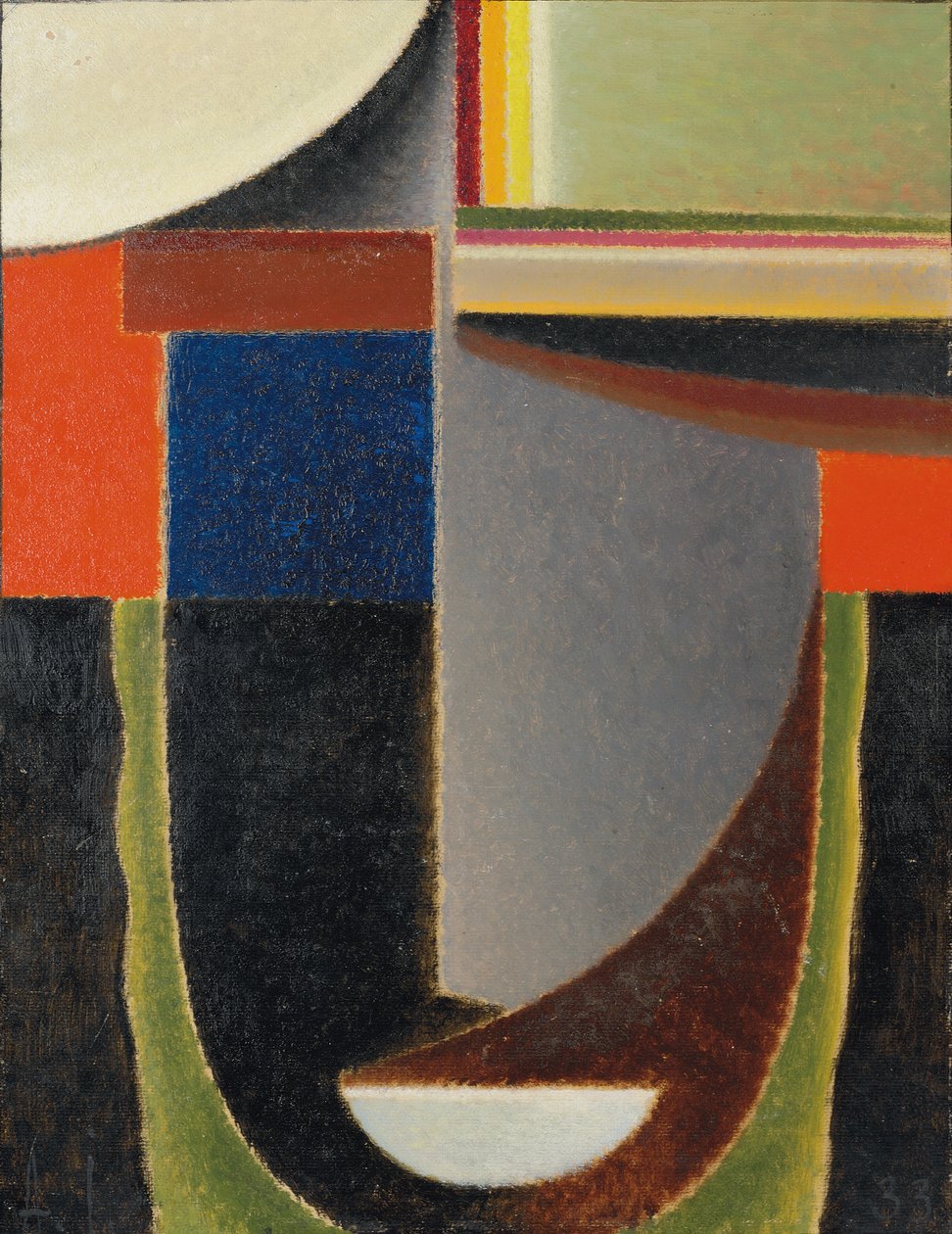 Cabeça abstrata: Andante; Cabeça abstrata: Andante, 1933 de Alexej von Jawlensky