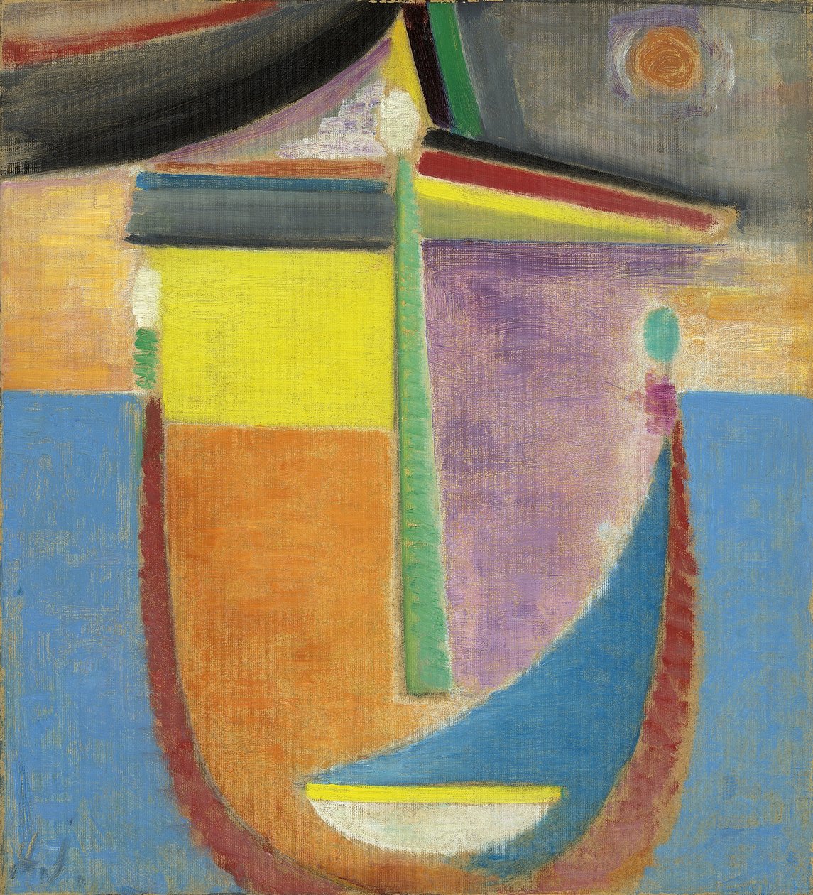 Cabeça abstrata: composição, 1924 de Alexej von Jawlensky