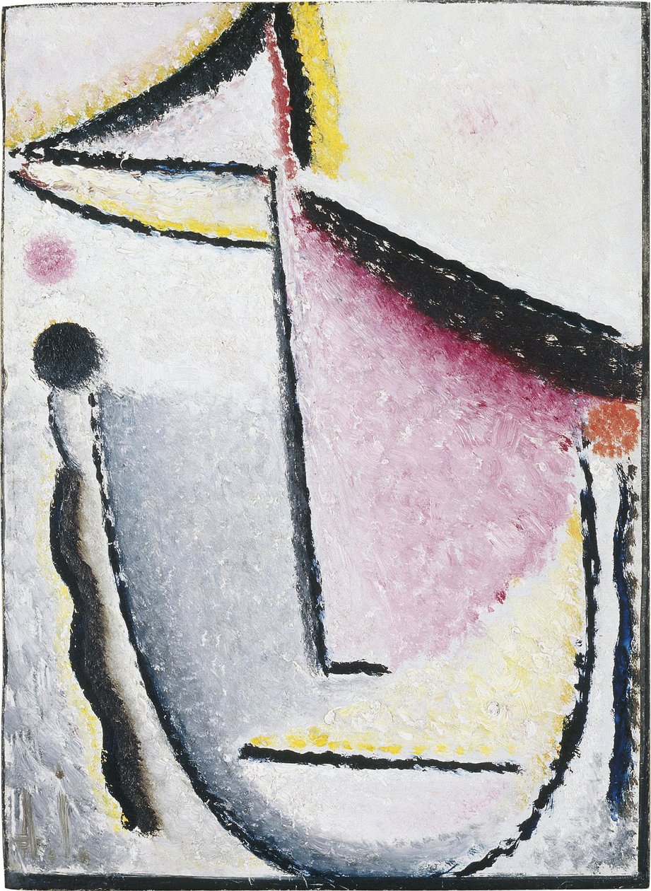 Cabeça abstrata: pensativo, 1929-1930 de Alexej von Jawlensky