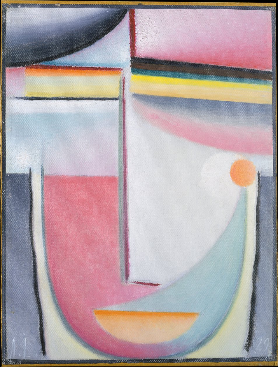 Cabeça abstrata: Sinfonia em rosa de Alexej von Jawlensky