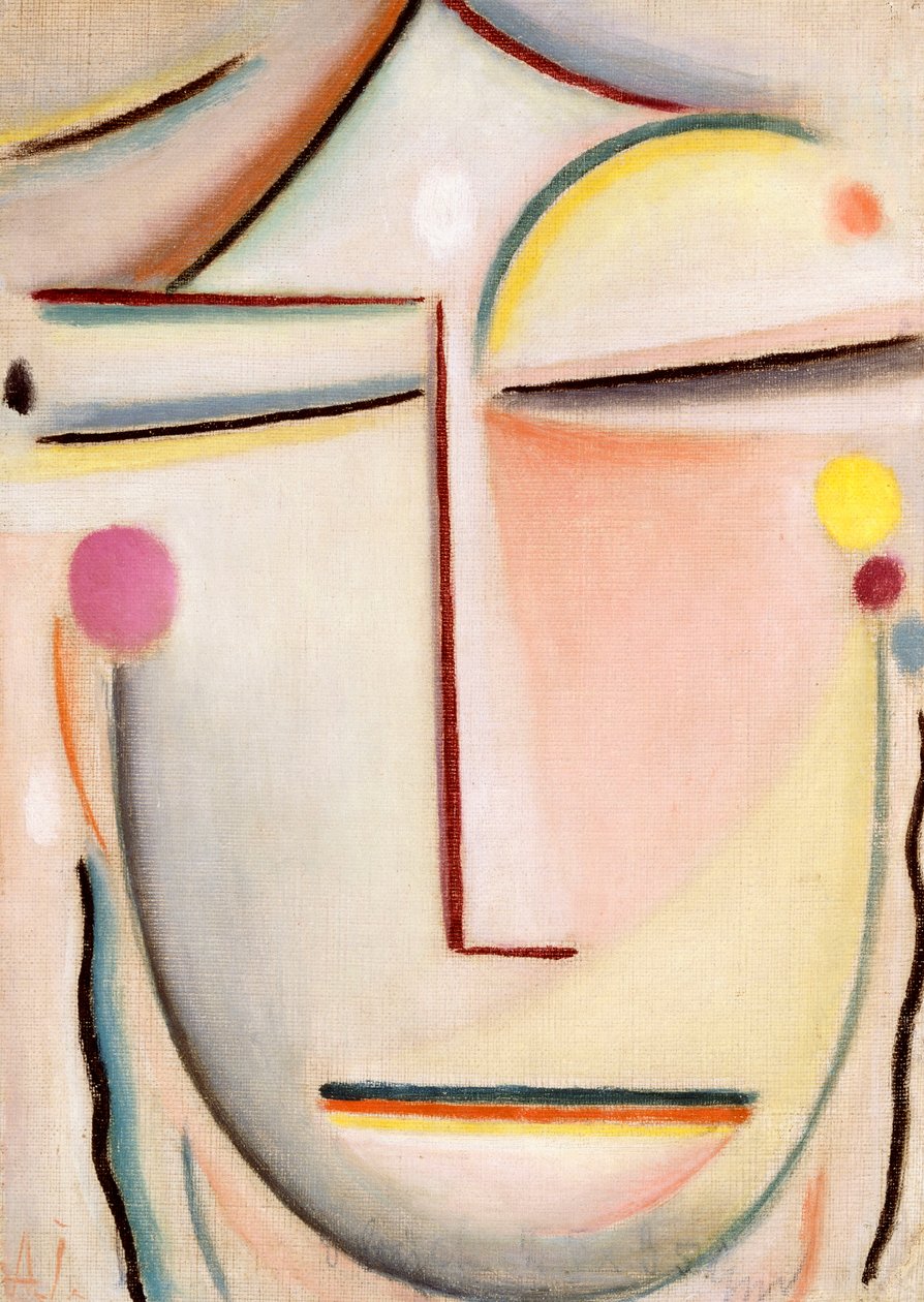 Resumo de uma cabeça: luz da manhã, c.1920 de Alexej von Jawlensky