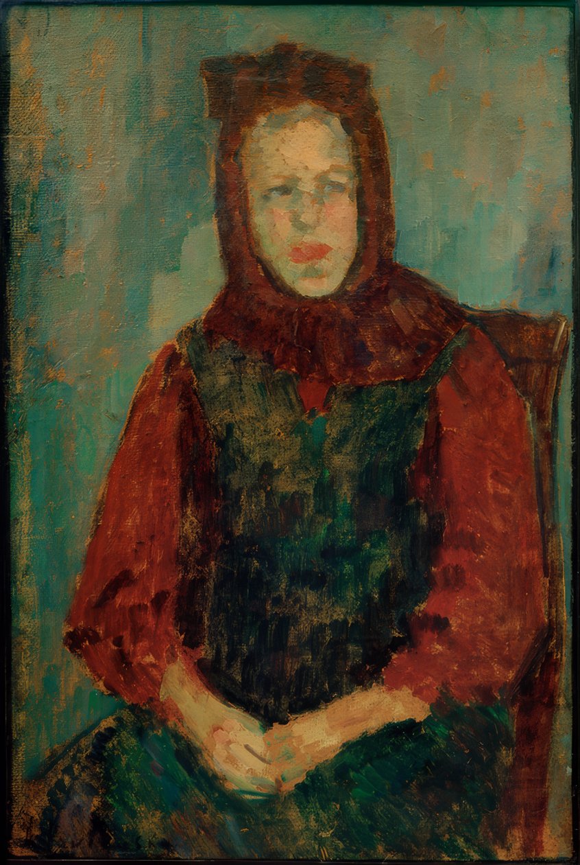 Rapariga camponesa com touca de Alexej von Jawlensky