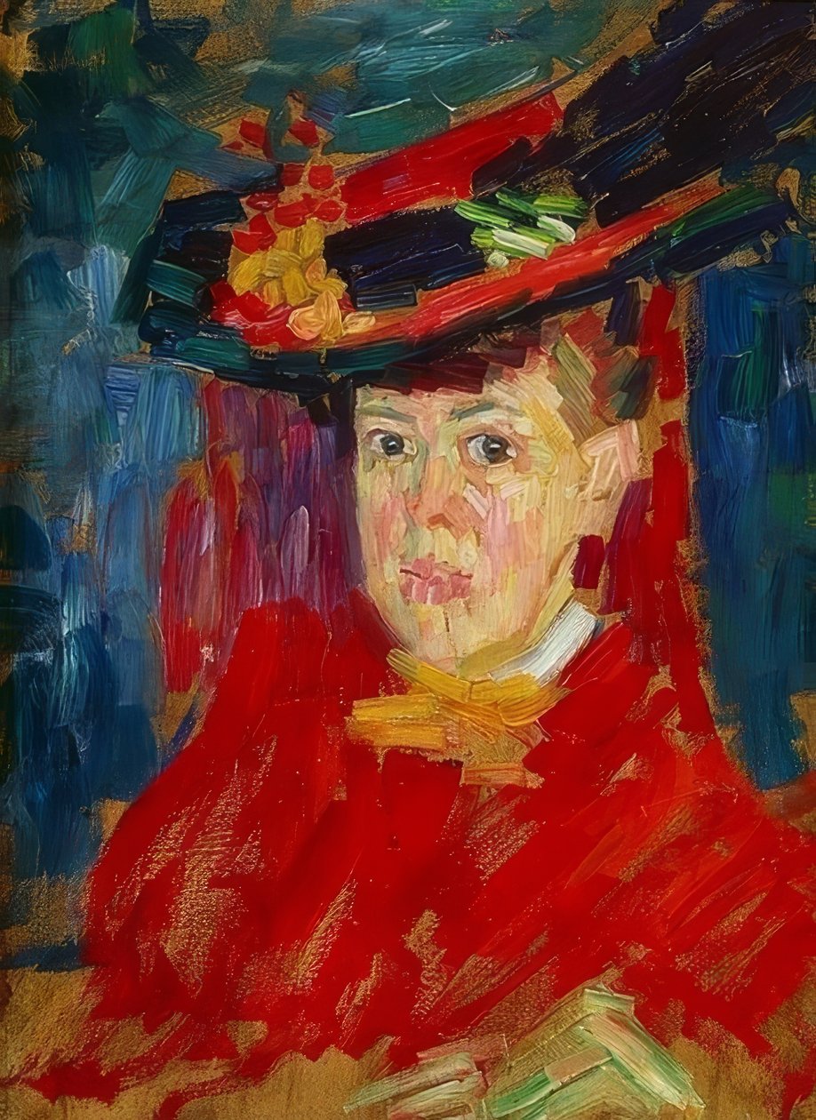 Retrato de Marianne von Werefkin. Por volta de 1906 de Alexej von Jawlensky