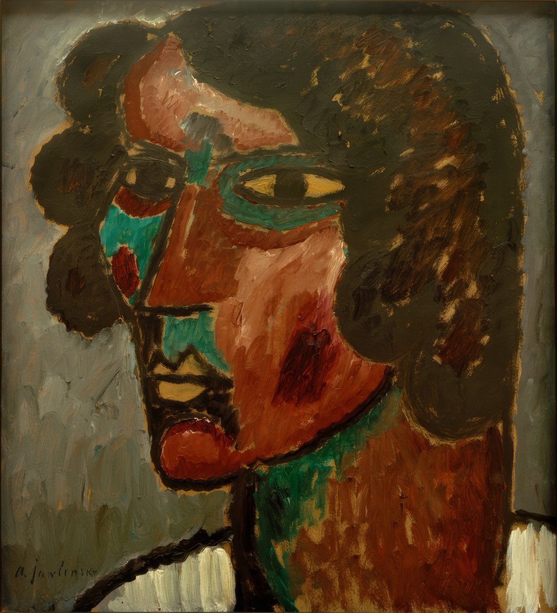 Retrato de Sacharoff de Alexej von Jawlensky