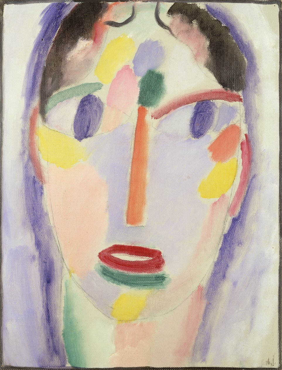 Cabeça azul; Cabeça de azul, 1918 de Alexej von Jawlensky