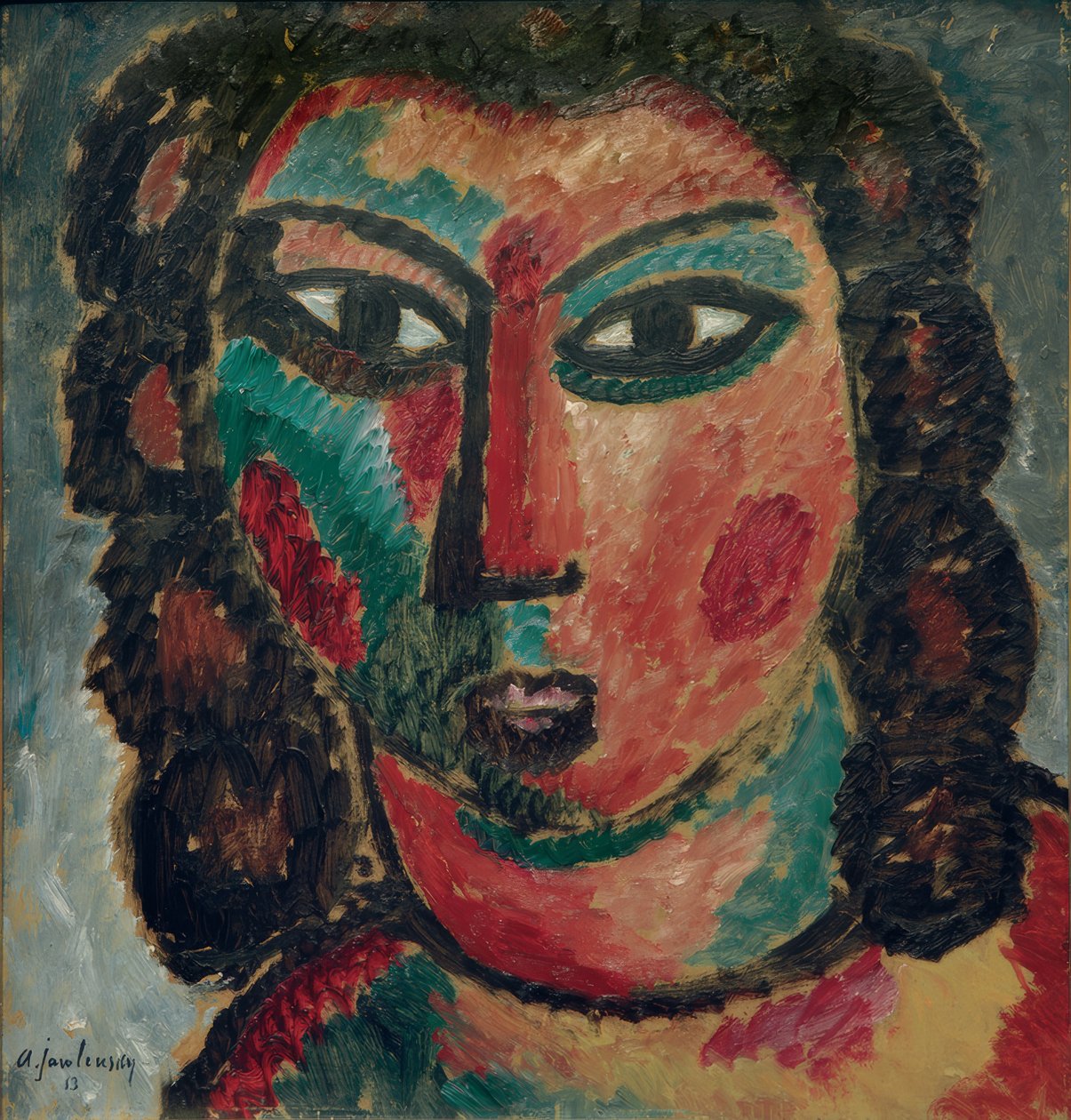 Cachos marrons de Alexej von Jawlensky