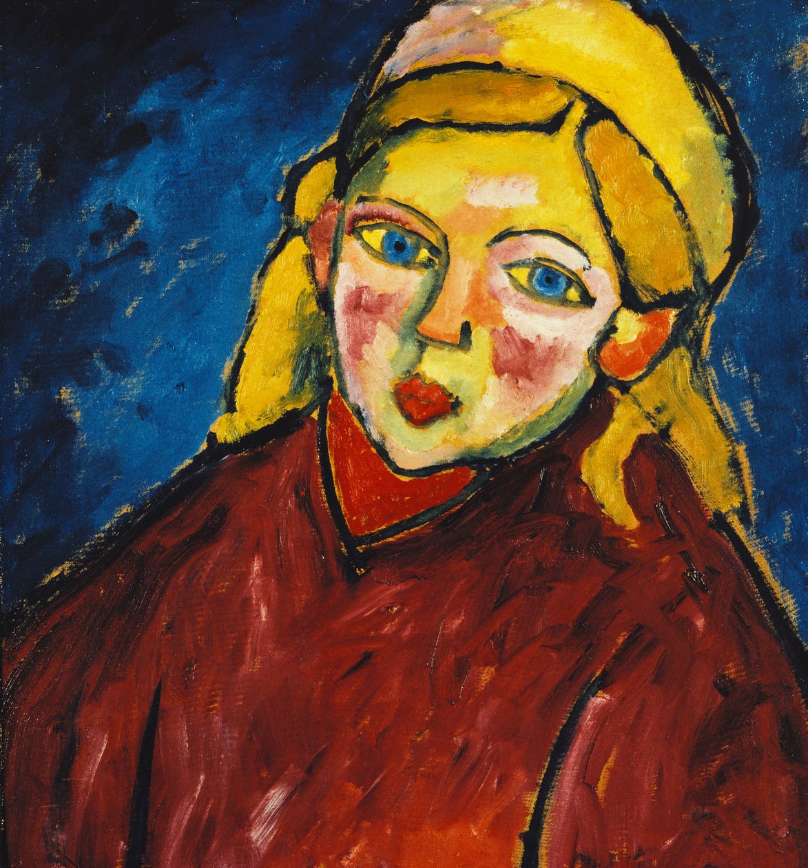 Criança de olhos azuis; Criança de olhos azuis, 1912 de Alexej von Jawlensky