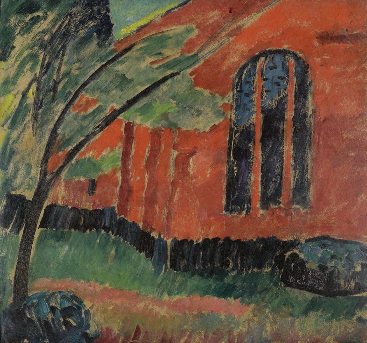 Igreja em Prerow, c. 1911 de Alexej von Jawlensky