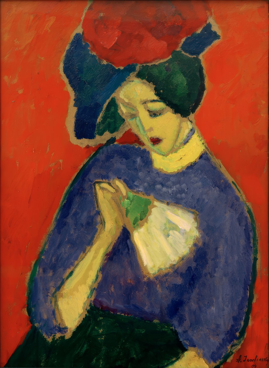 Senhora com ventilador de Alexej von Jawlensky