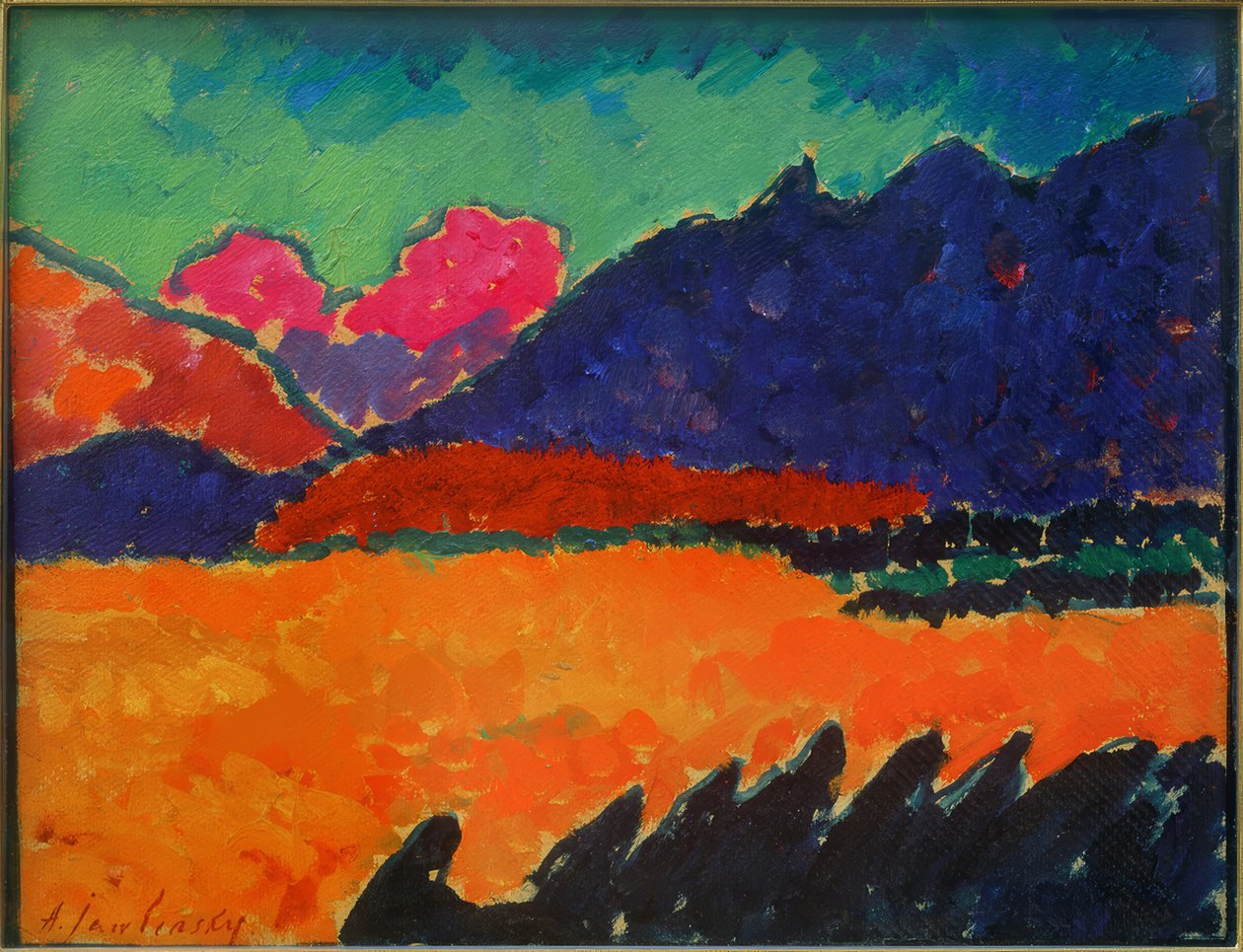 O vale - Murnau de Alexej von Jawlensky