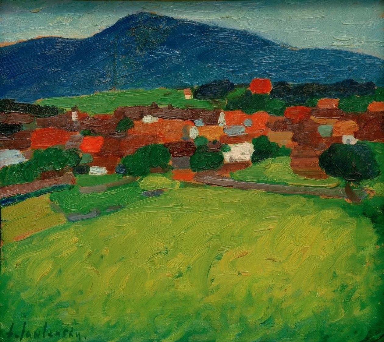 Aldeia Murnau de Alexej von Jawlensky