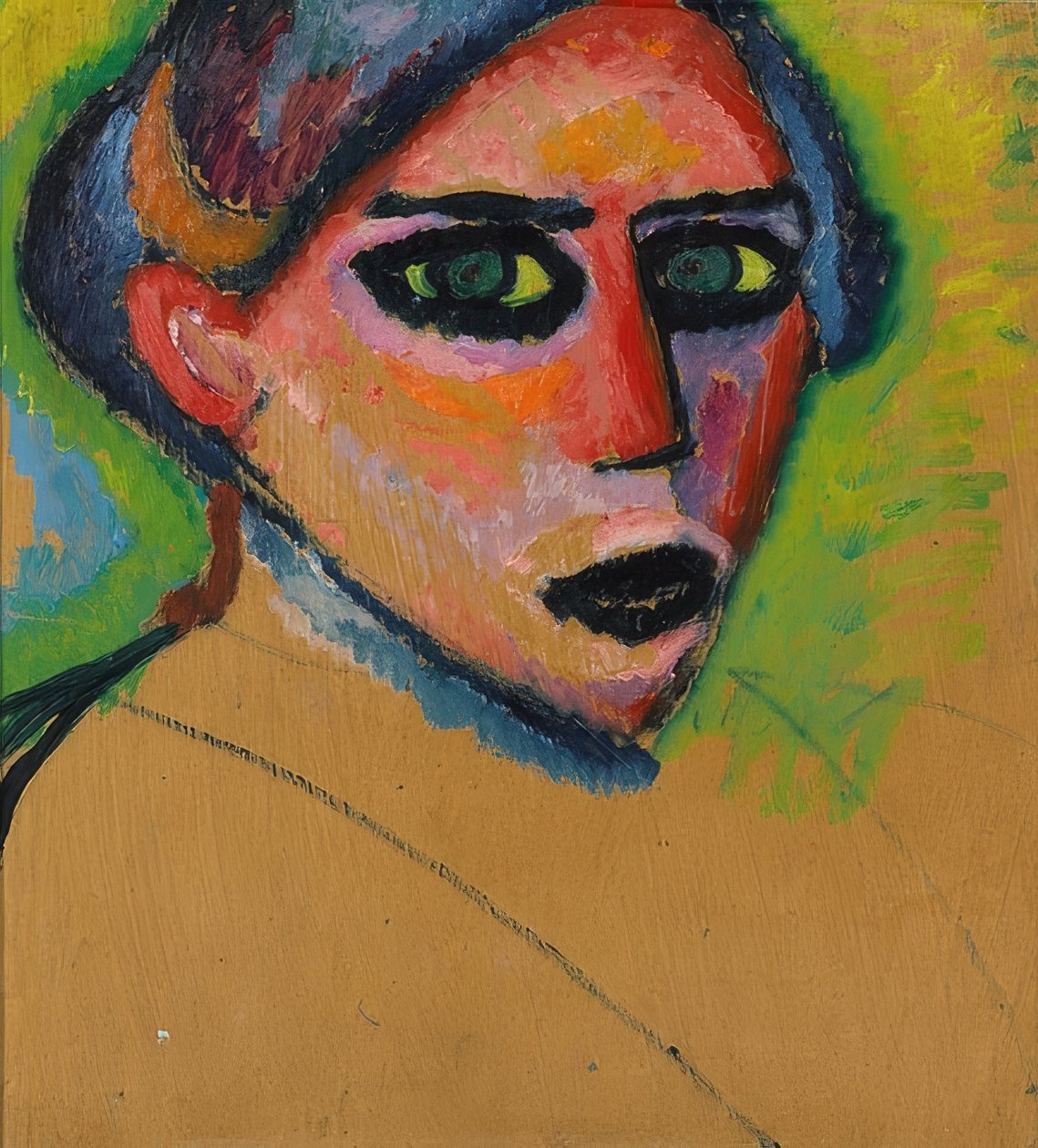 Rosto de mulher. 1911 de Alexej von Jawlensky