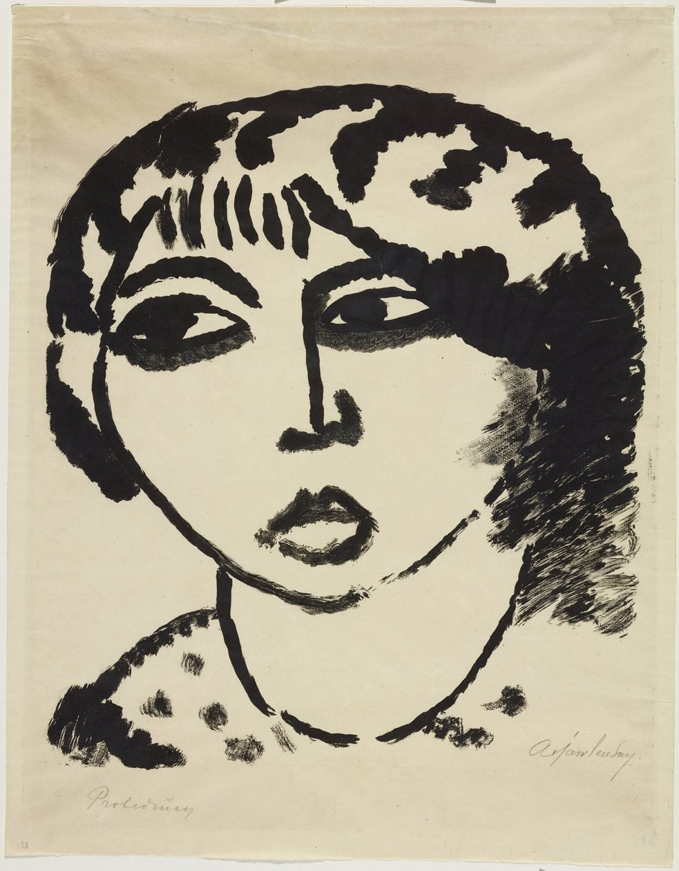Cabeça de mulher de Alexej von Jawlensky