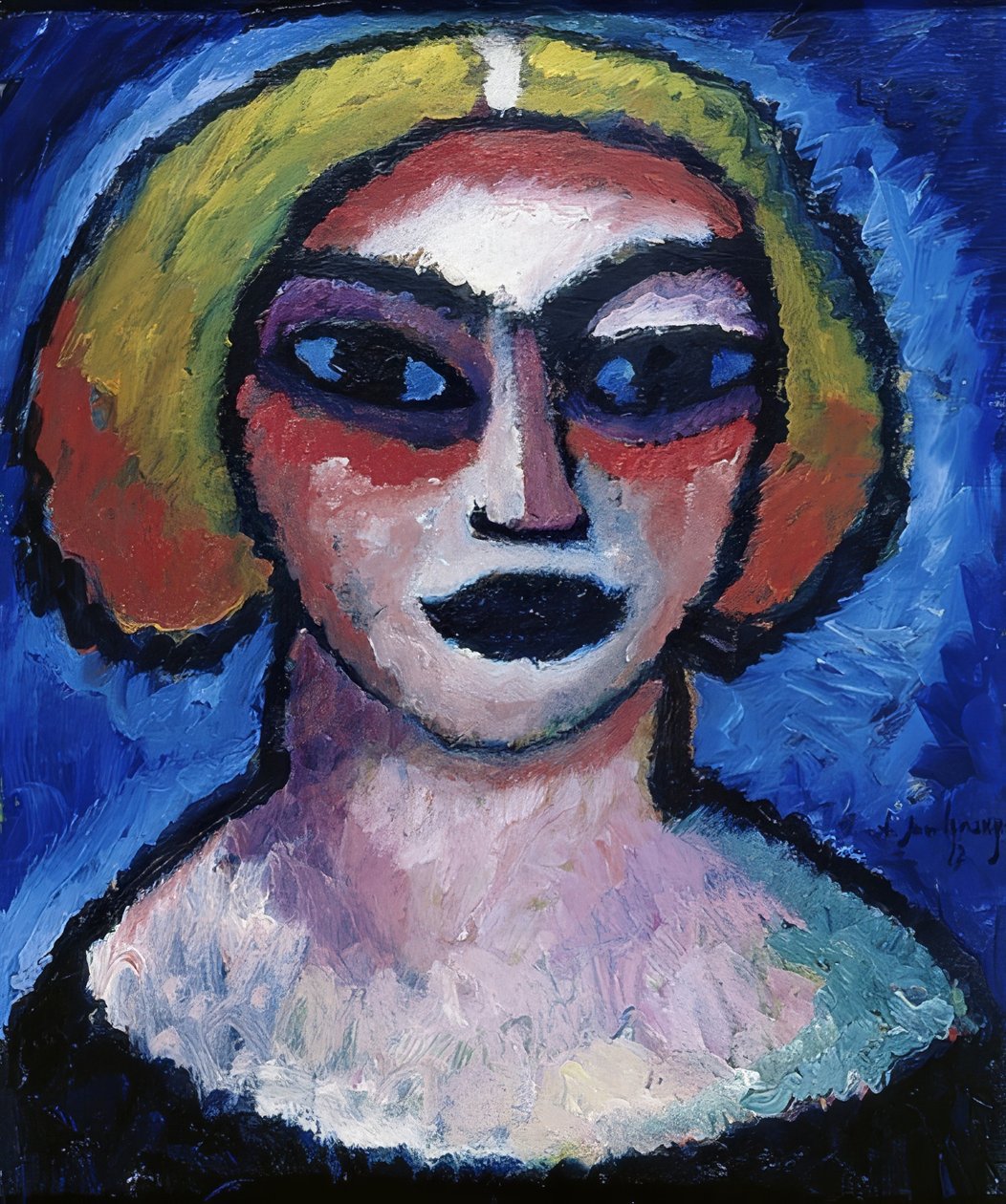 Cabeça de mulher 1912 de Alexej von Jawlensky