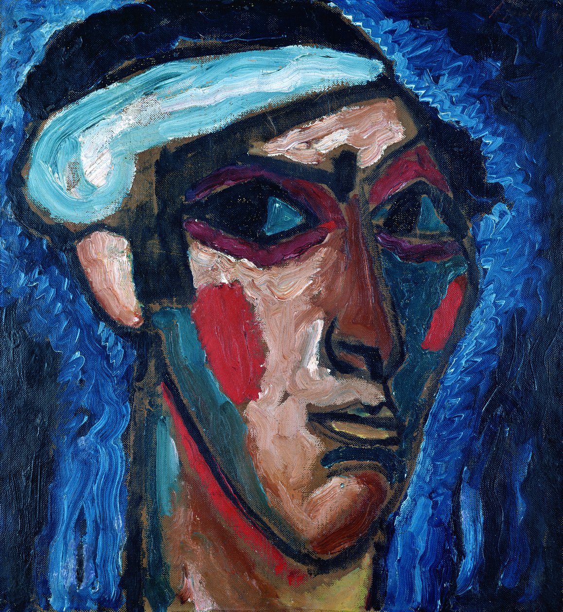 Cabeça de um homem (Alexander Sacharoff), c.1911 de Alexej von Jawlensky