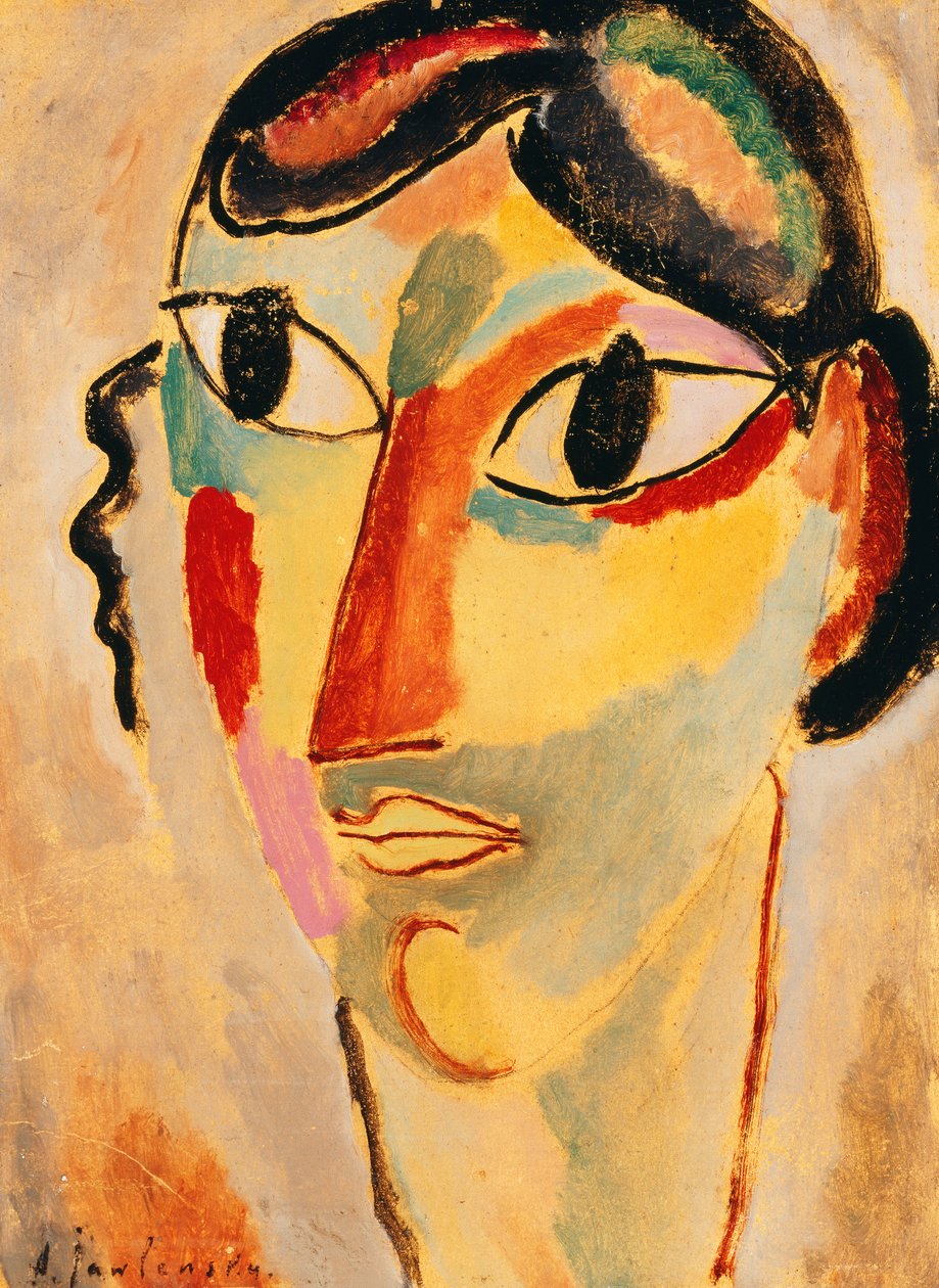 Garota Italiana, 1918 de Alexej von Jawlensky