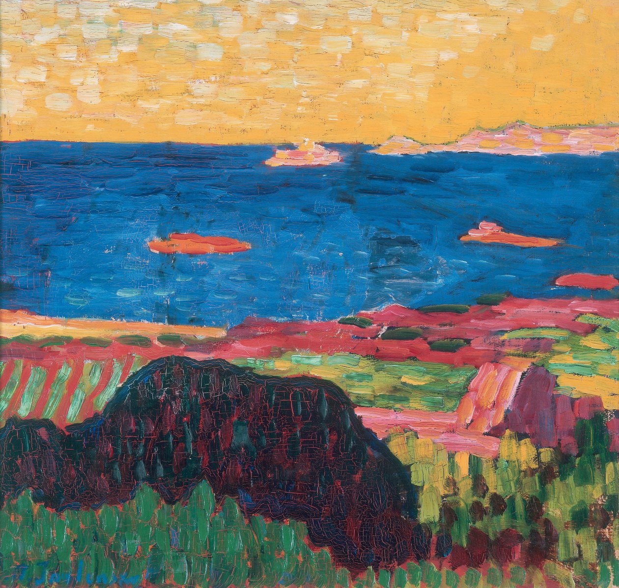 Costa perto de Carantec de Alexej von Jawlensky
