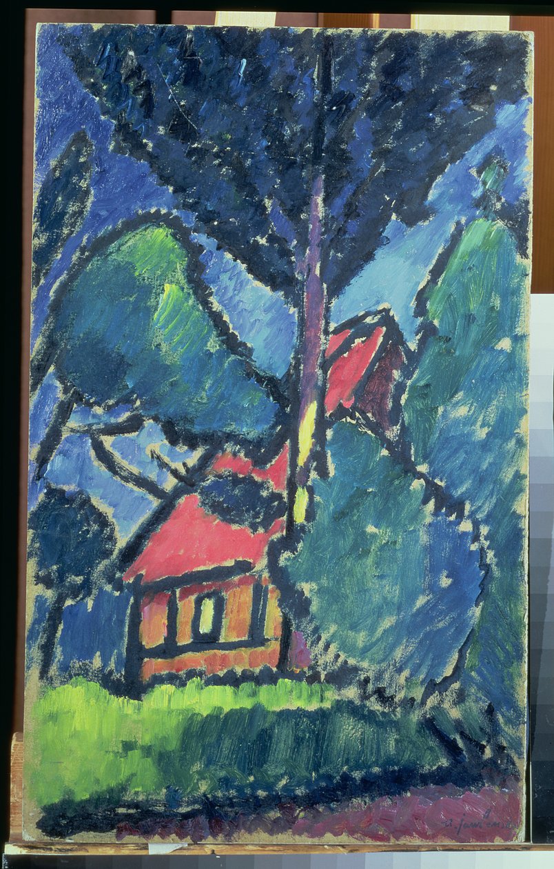 Paisagem, c.1910 (óleo no papelão) de Alexej von Jawlensky