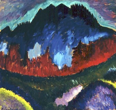 Paisagem perto de Oberstdorf de Alexej von Jawlensky