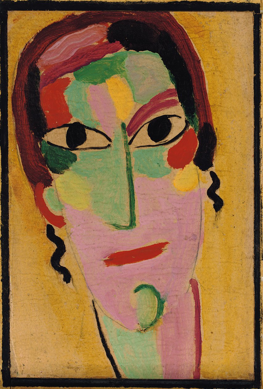 Cabeça mística: completamente acordada, c. 1917 de Alexej von Jawlensky
